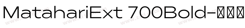 MatahariExt 700Bold字体转换